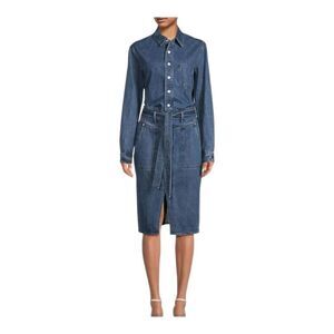 Rag & Bone Mia Belted Denim Dress Size XL